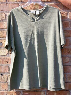 Classic Elements Women's Green Top, Size 20-22W